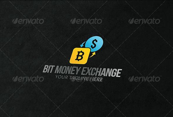 10 bit money exchange logo template