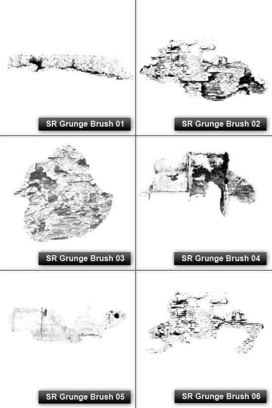 Free High Resolution Photoshop Grunge Brushes