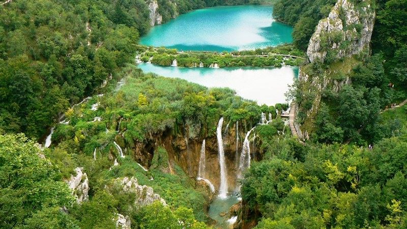 Waterfall Plitvice Lakes National Park Wallpaper