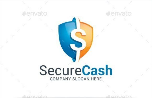 11 secure cash logo template