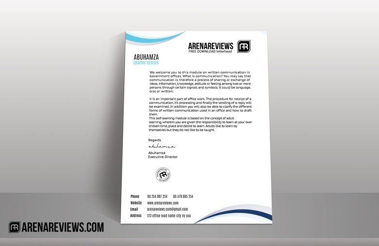 Classic Business Letterhead Template