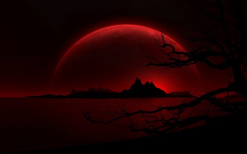 Crimson Night Background