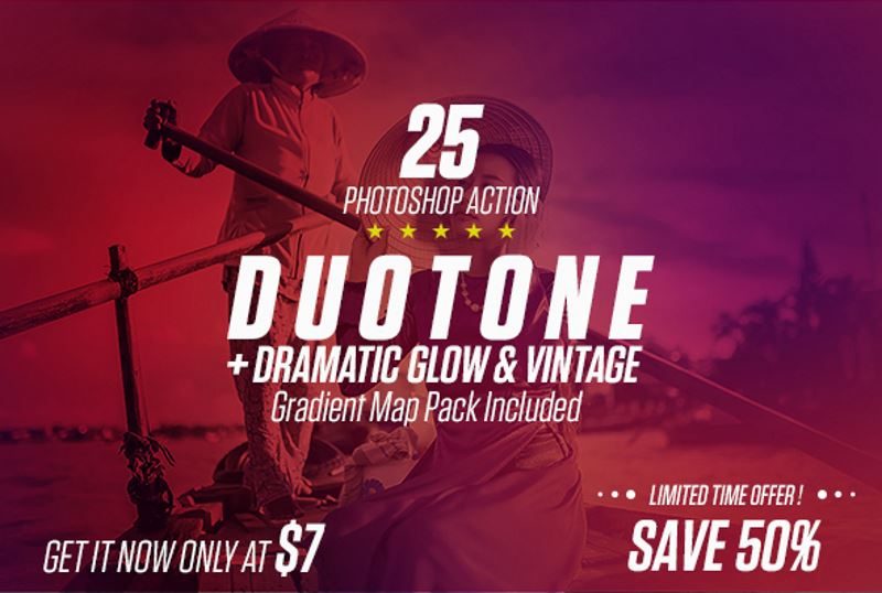 15 duotone ps action gradient map