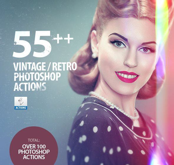 Vintage Retro Effects Photoshop Actions