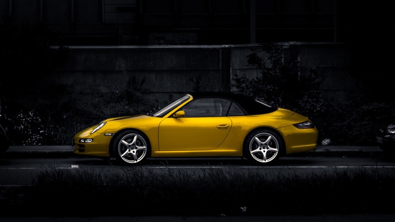 Yellow Stylish Car HD Wallpaper