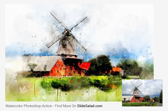 watercolor masterpiece photoshop action