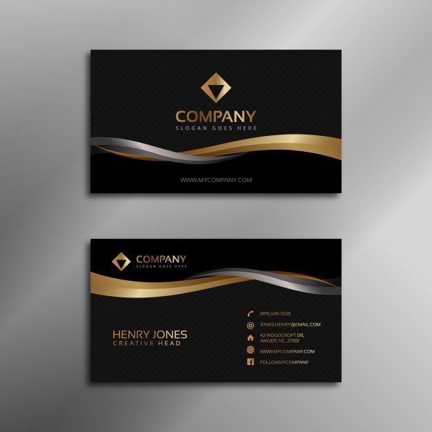 Black and Gold Business Card