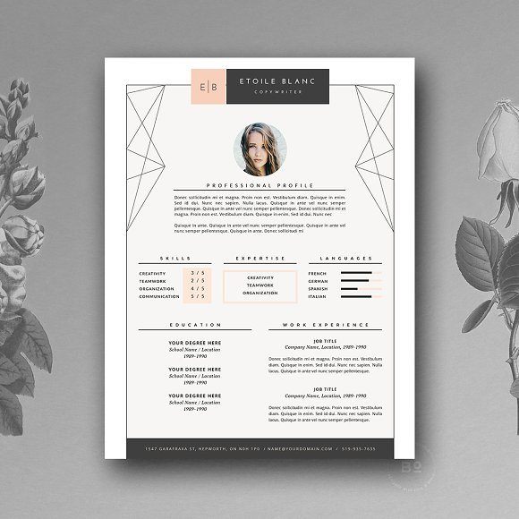 2 Pages Creative Resume Template