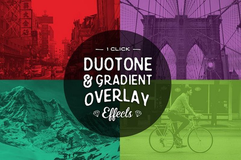 20 duotone photoshop actions