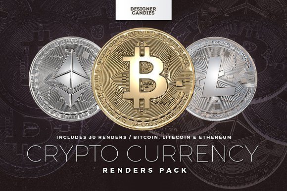 22 cryptocurrency renders logo pack