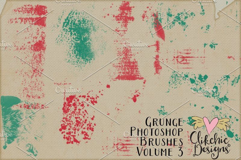 Grunge Texture Photoshop Brushes