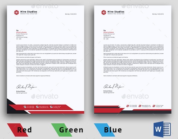 Minimal Letterhead Editable on Photoshop and Word