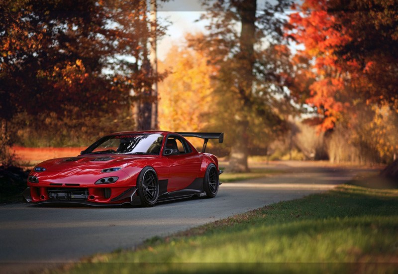 Red Mazda Car HD Wallpaper