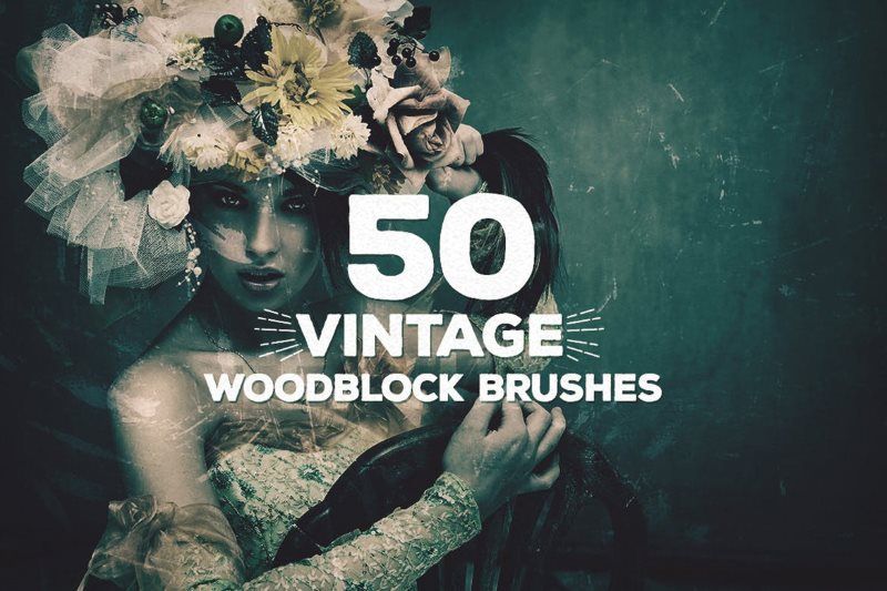 Vintage Woodblock Brushes