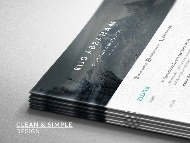 2 Modern Free Resume Template