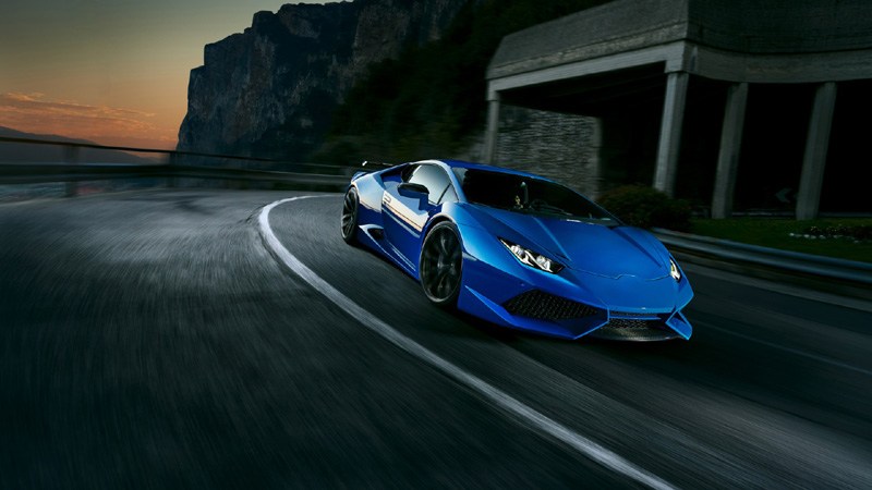 Blue Lamborghini Huracan Car Wallpaper