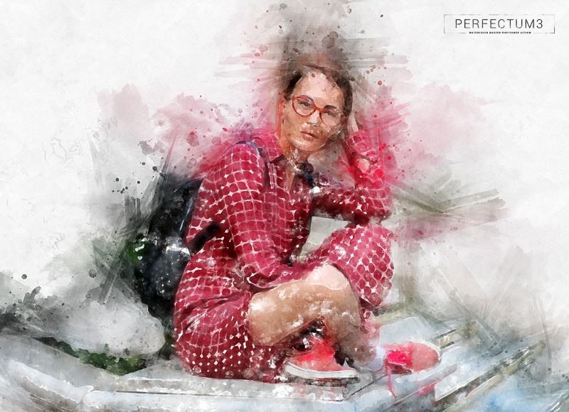 perfectum 3 watercolor master photoshop action