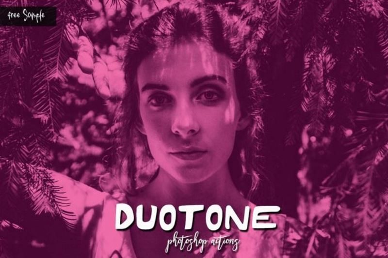 7 duotone photoshop actions