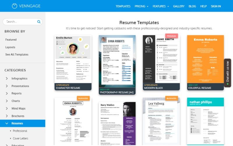 7 venngage resume template