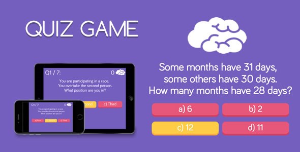 Quiz Game HTML5 Game