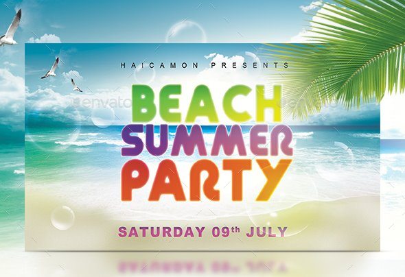 Beach Summer Party Flyer