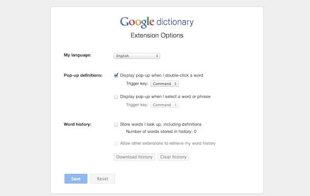 Definitions On Fly With New Google Dictionary Chrome Extension