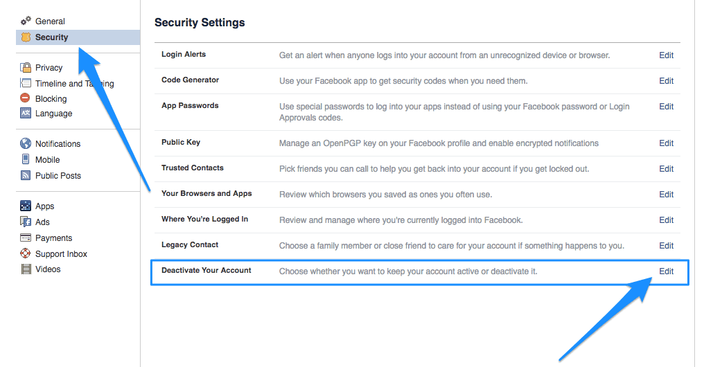 Facebook-security-settings