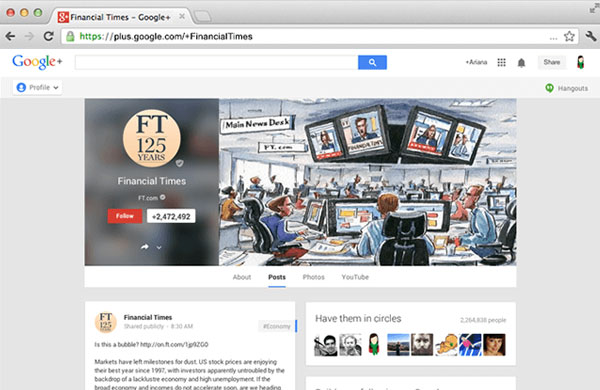 Google+ Brand Pages Concept: An Outlook