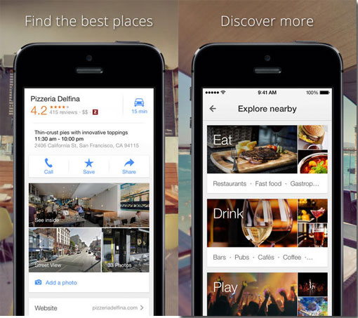 Google Maps for iOS integrates Gmail invites and gets better search