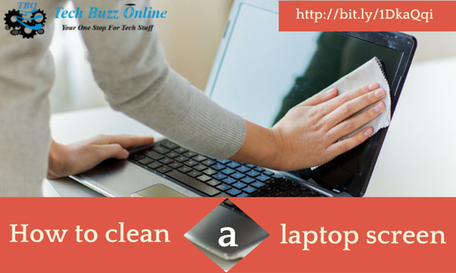 How to clean a laptop screen