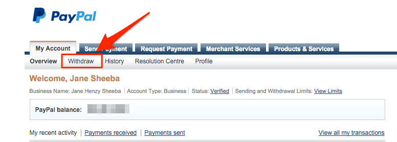 Paypal-withdraw