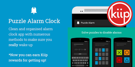 Puzzle alarm clock