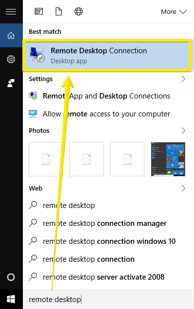 Remote Desktop Connection