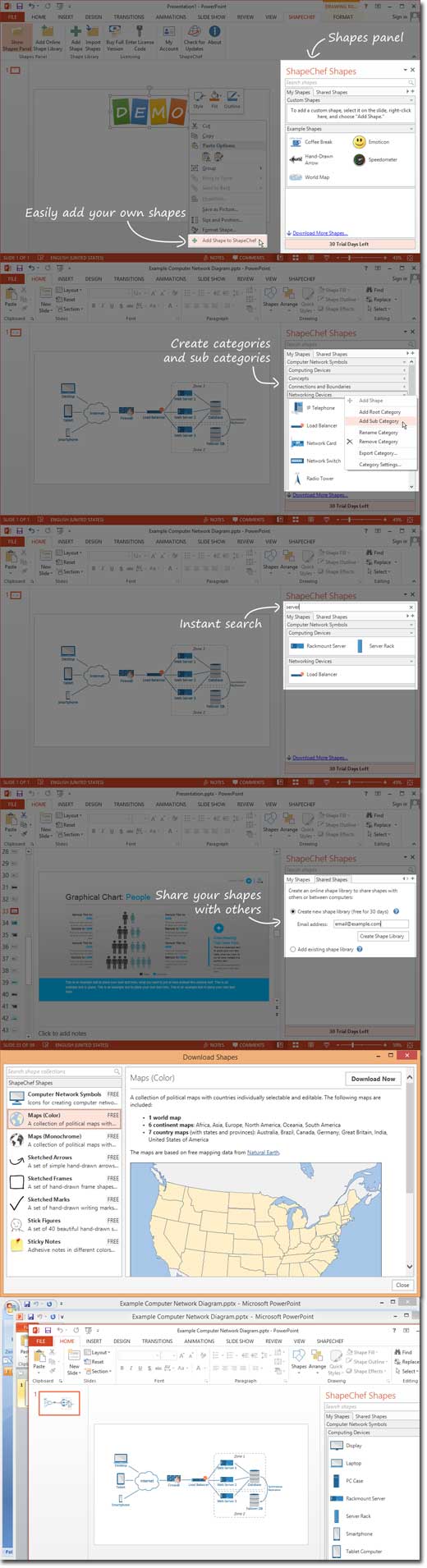 ShapeChef Features