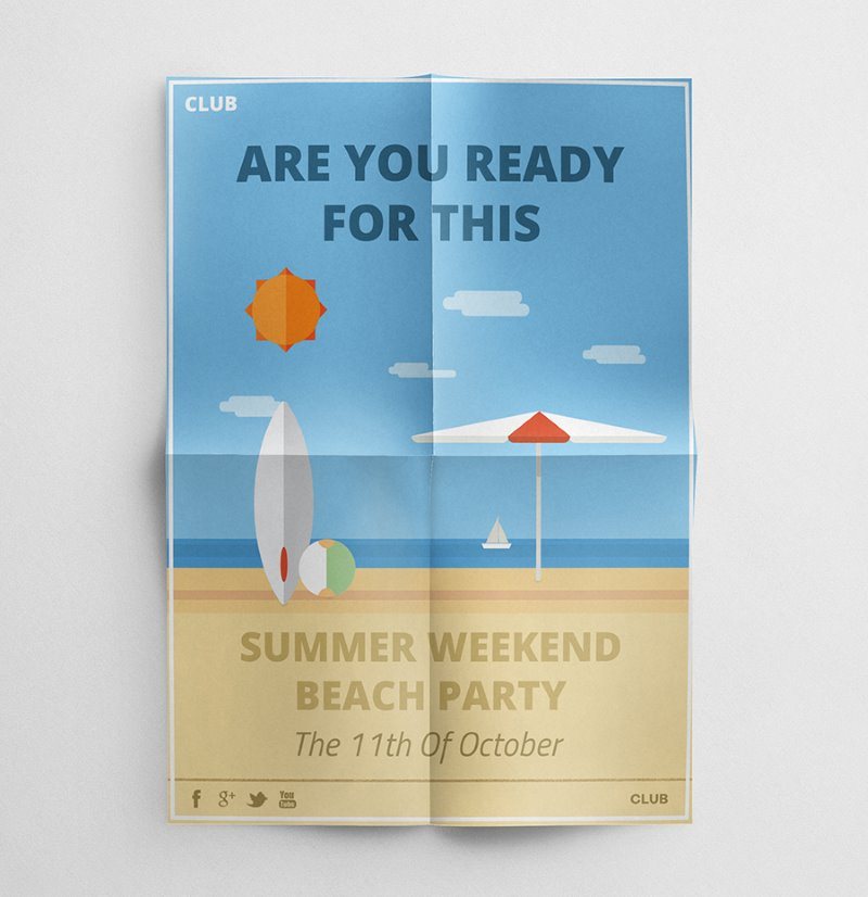 Summer Beach Party Flyer