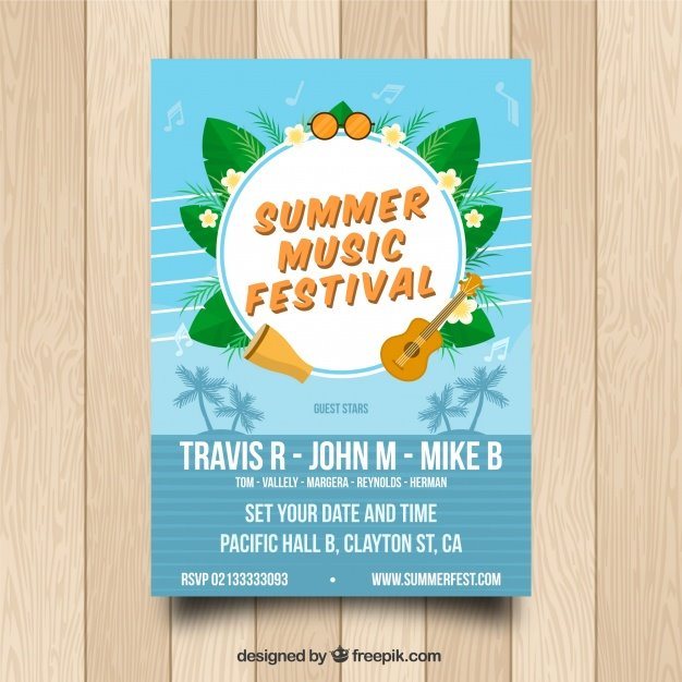 Summer Music Poster Template