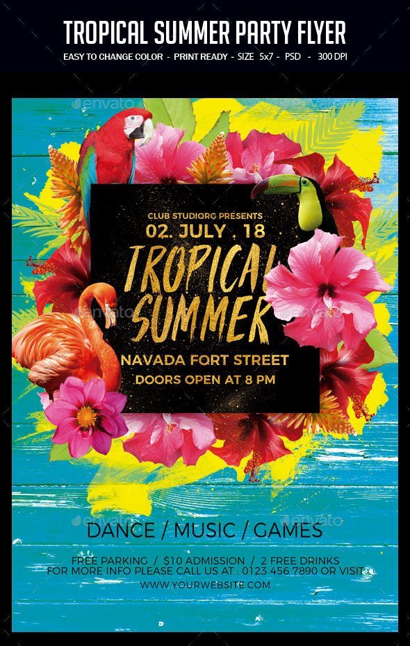 Tropical Summer Flyer