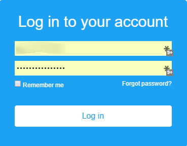 Twitter login