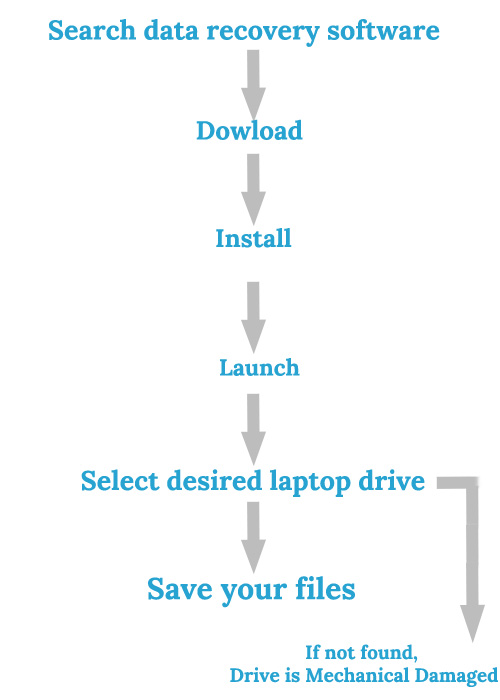 Using data recovery software