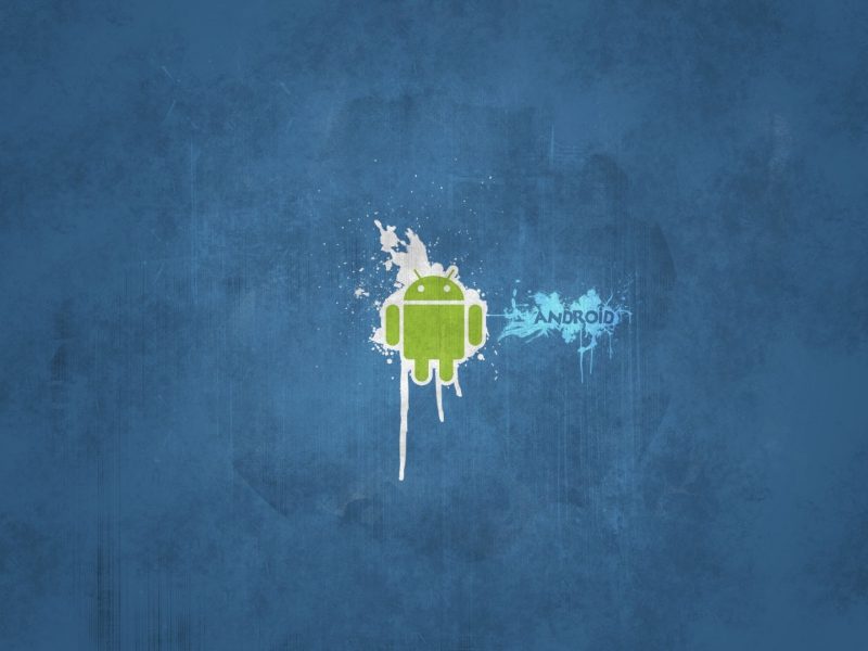 Android Logo on Background Texture