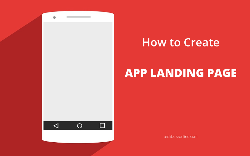 app landing page