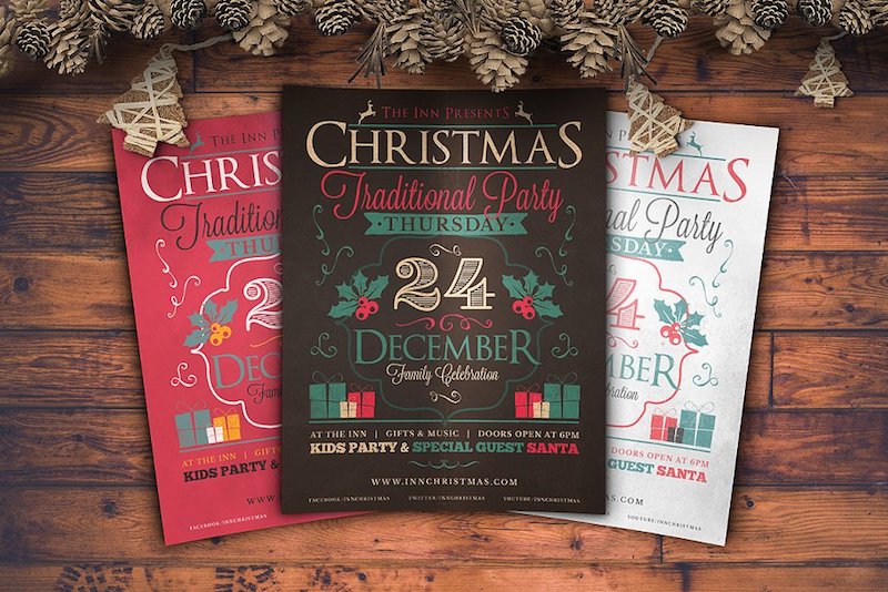 christmas flyers bundle