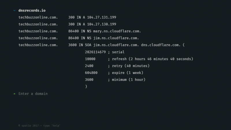 dns records of domain