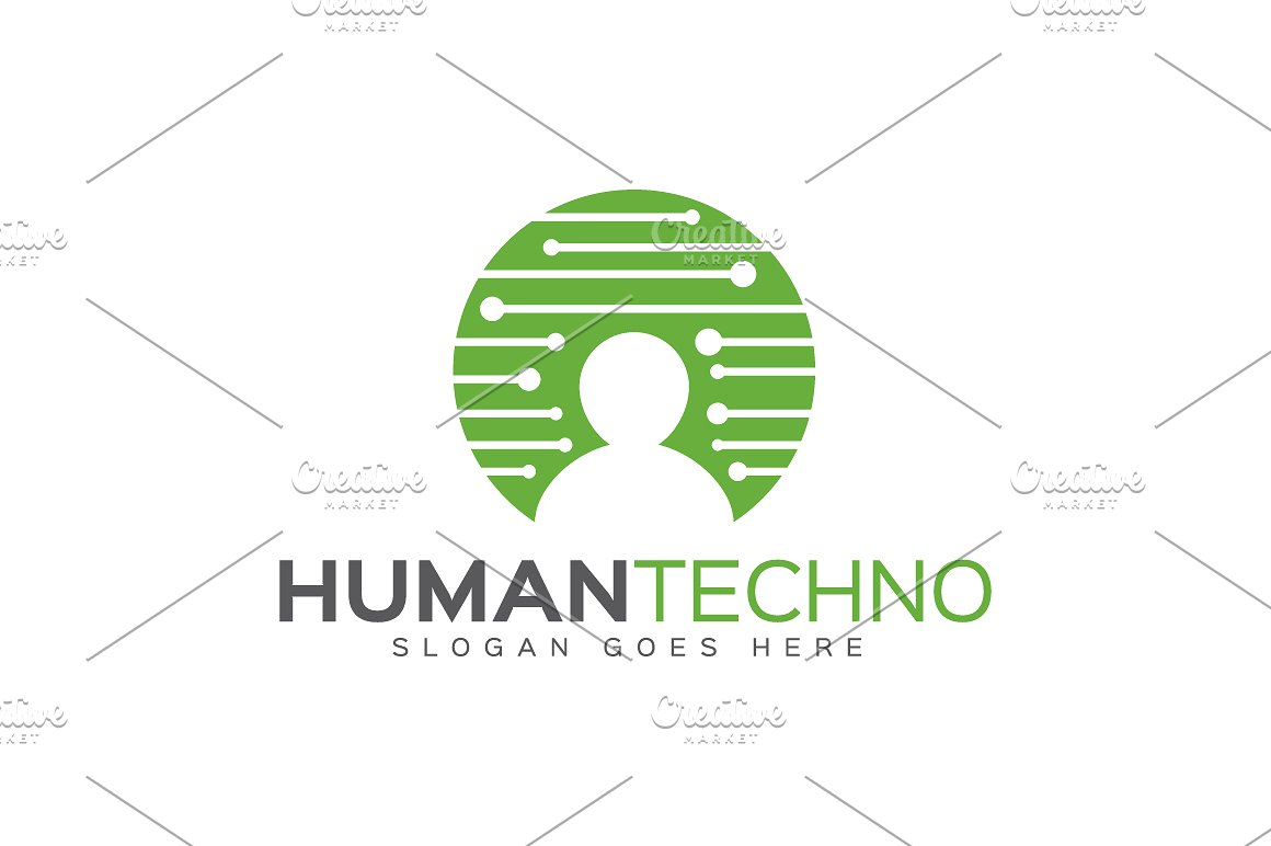 human techno logo