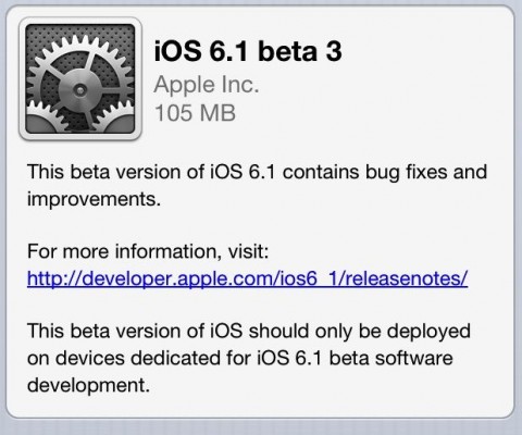 Apple Rolls Out iOS 6.1 Update