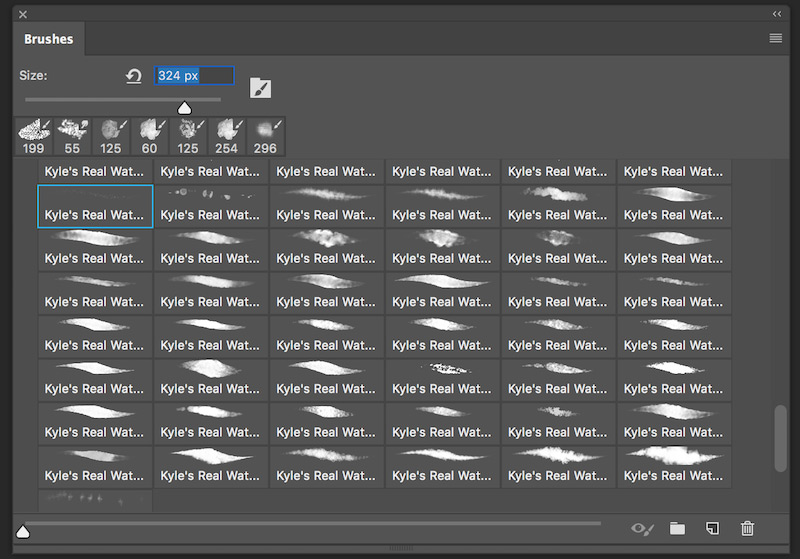 kyles watercolor brushes in photoshop