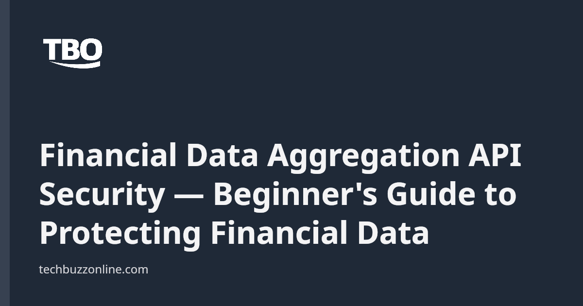Financial Data Aggregation API Security — Beginner's Guide to ...