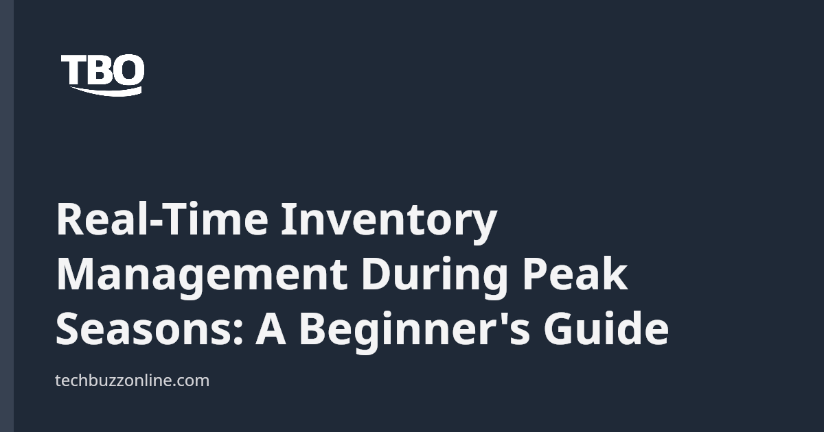 Real-Time Inventory Management During Peak Seasons: A Beginner's Guide ...